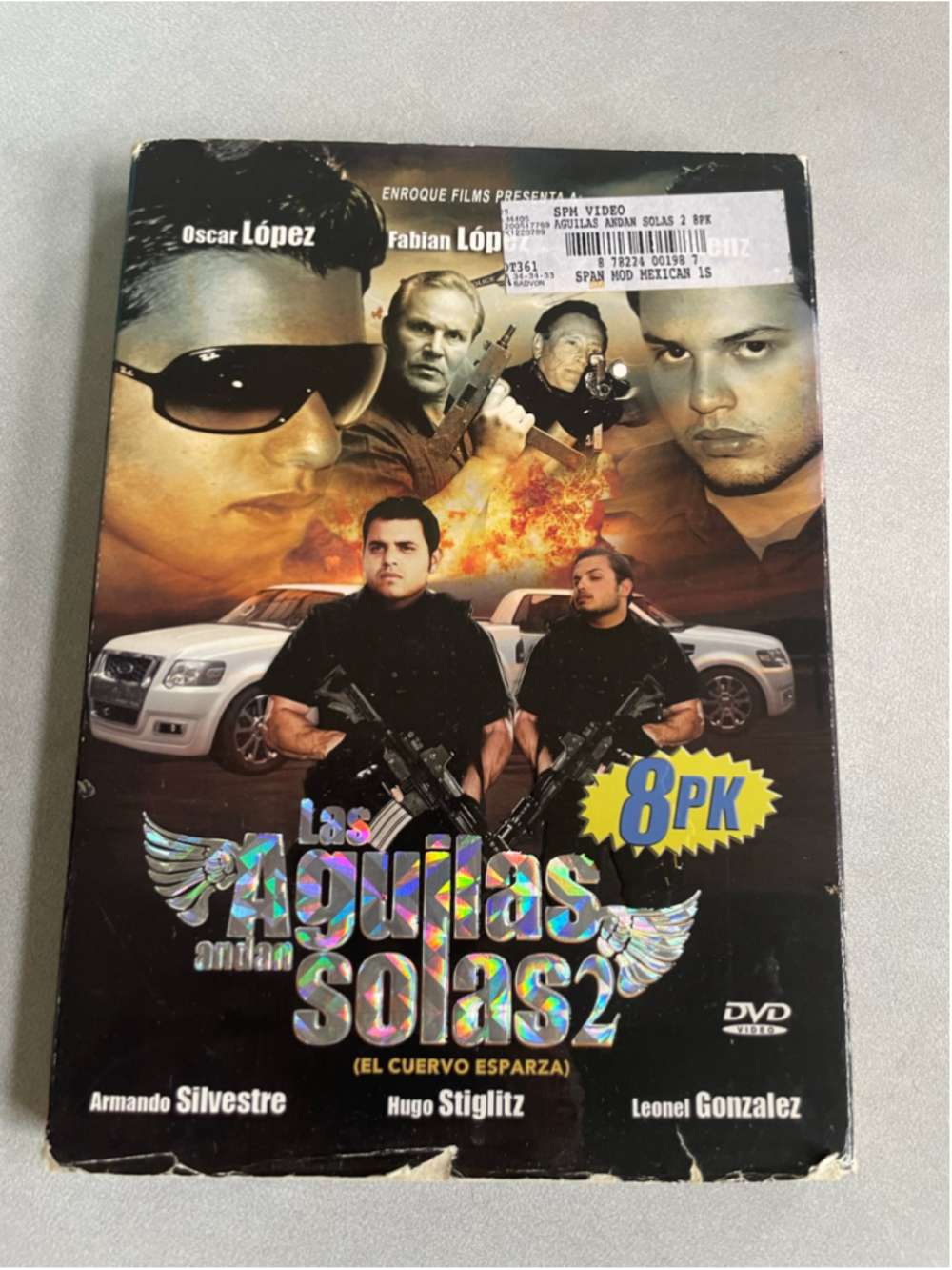 Las Aguilas Andan Solas 2 DVD 8-Pack Collection Black Yellow